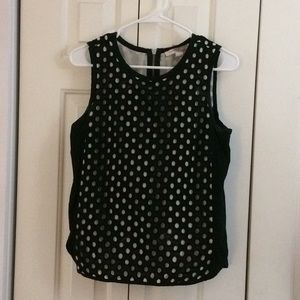 Forever 21 Tank Black Zip Back